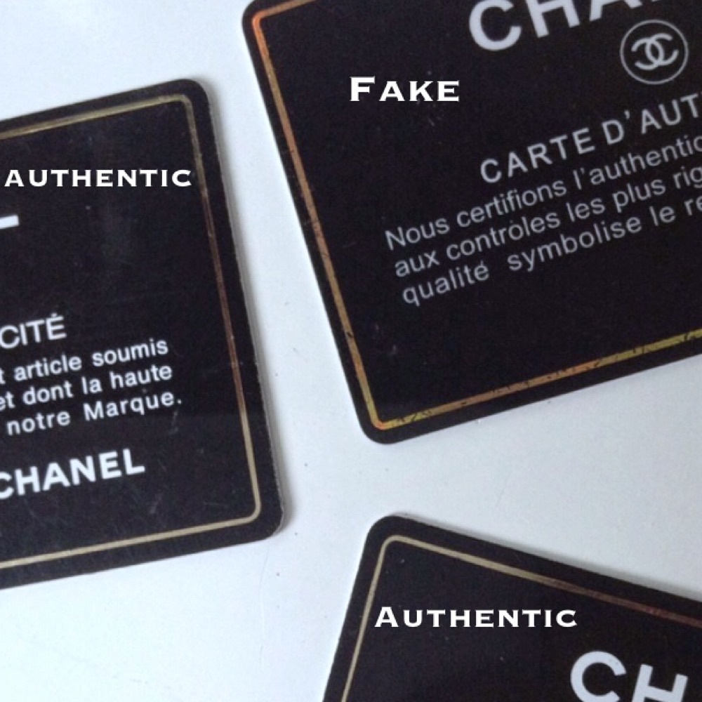 THE DIFFERENCE BETWEEN FAKE & AUTHENTIC CHANEL COA